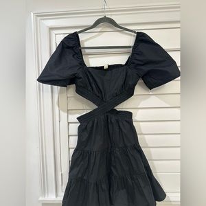 Elan js71 black cutout dress